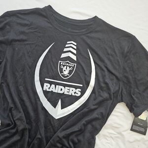 Raiders Nike Black T-Shirt with White Logo